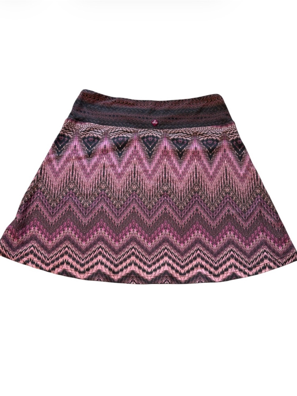 PrAna Skirt Womens Small Southwestern Chevron Athletic Mini Pink/Brown